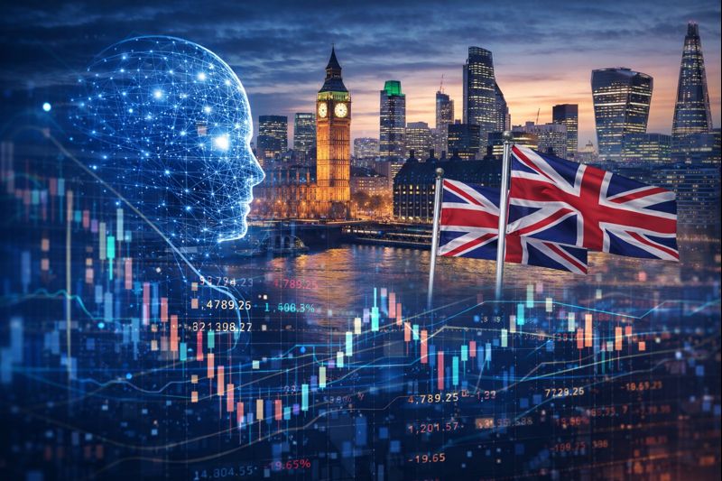 🧠 Investori presúvajú kapitál do Londýna, kým rastú obavy z AI bubliny